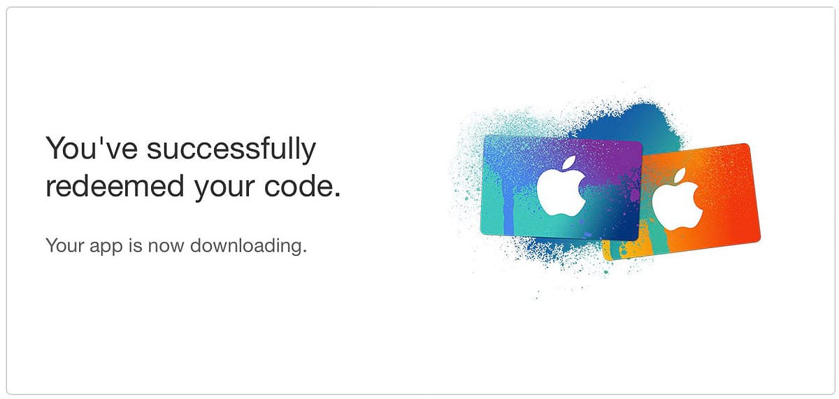 iTunes 12.7 App Store Download Code Confirmation