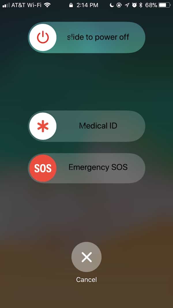 emergency sos on the iPhone