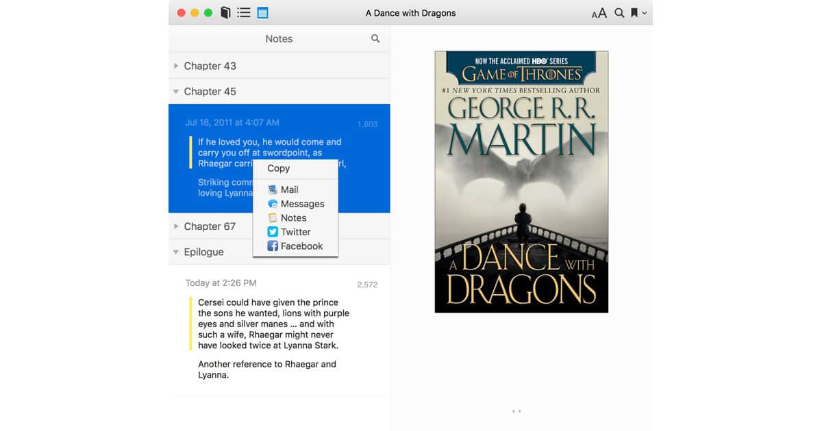 How to Share Notes from iBooks in iOS 11 and macOS High Sierra