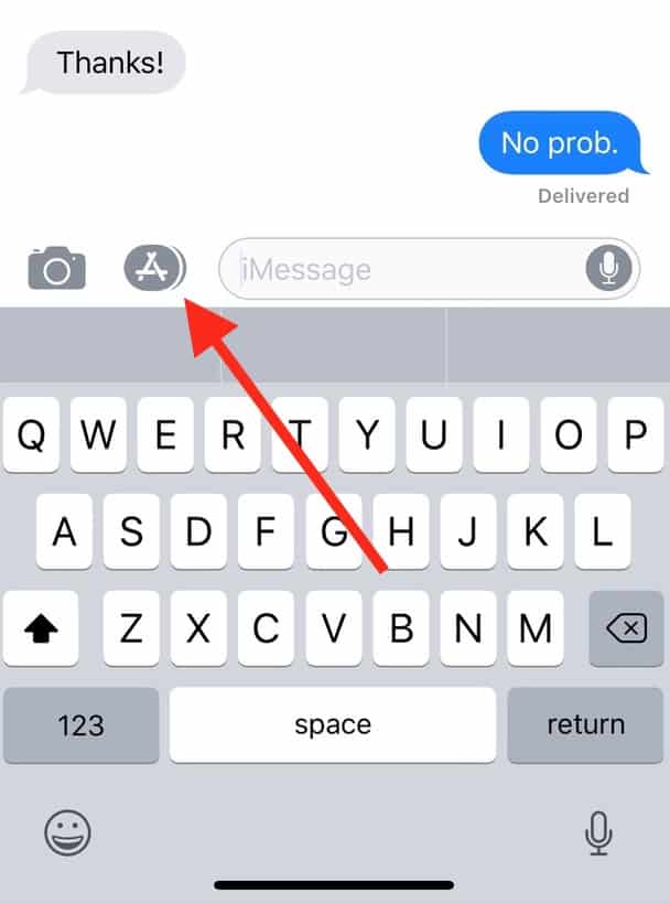 App Icon in Messages shows the Animoji feature on iPhone X