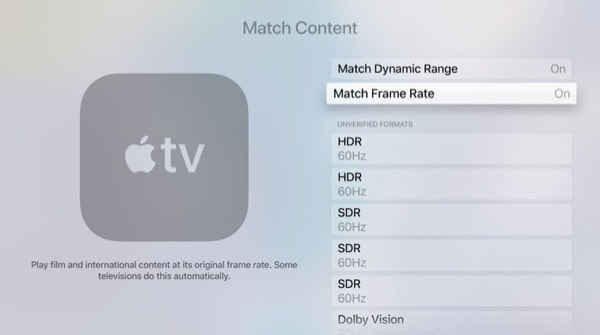 tvOS 11.2 new setting.