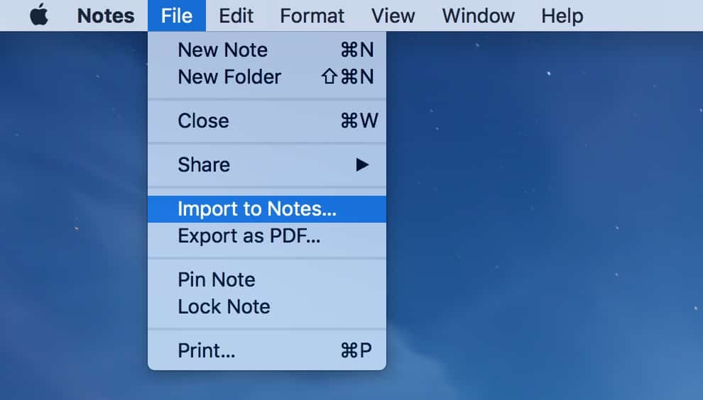 You can add Stickies to Notes as a text file using the Import to Notes option