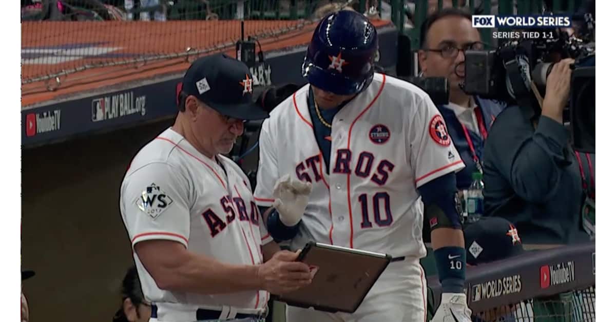How a Sensor and an iPad App May Have Helped the Astros Win the Series!