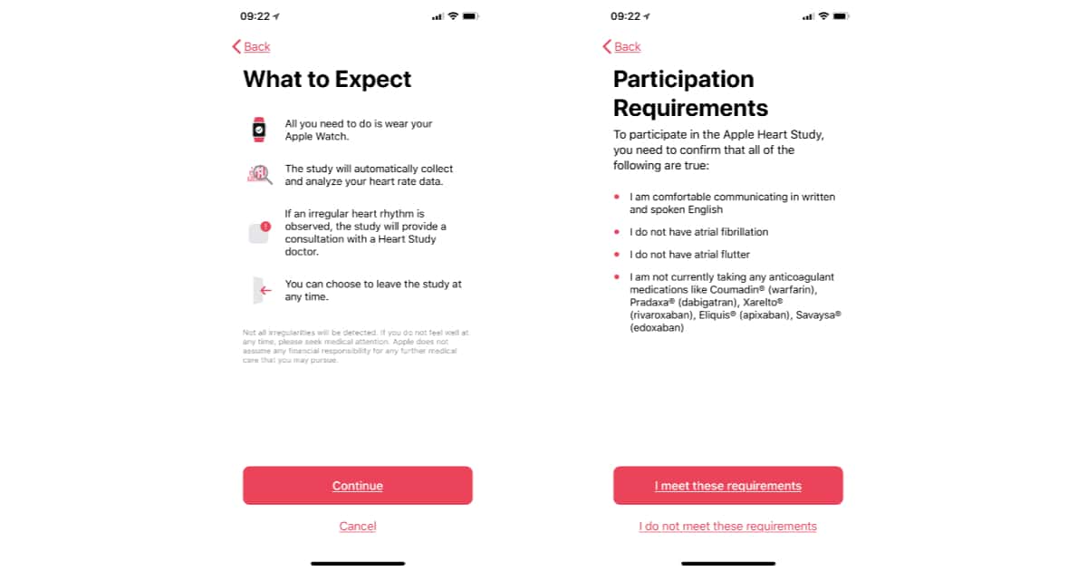 Apple Heart Study expectations and requirements