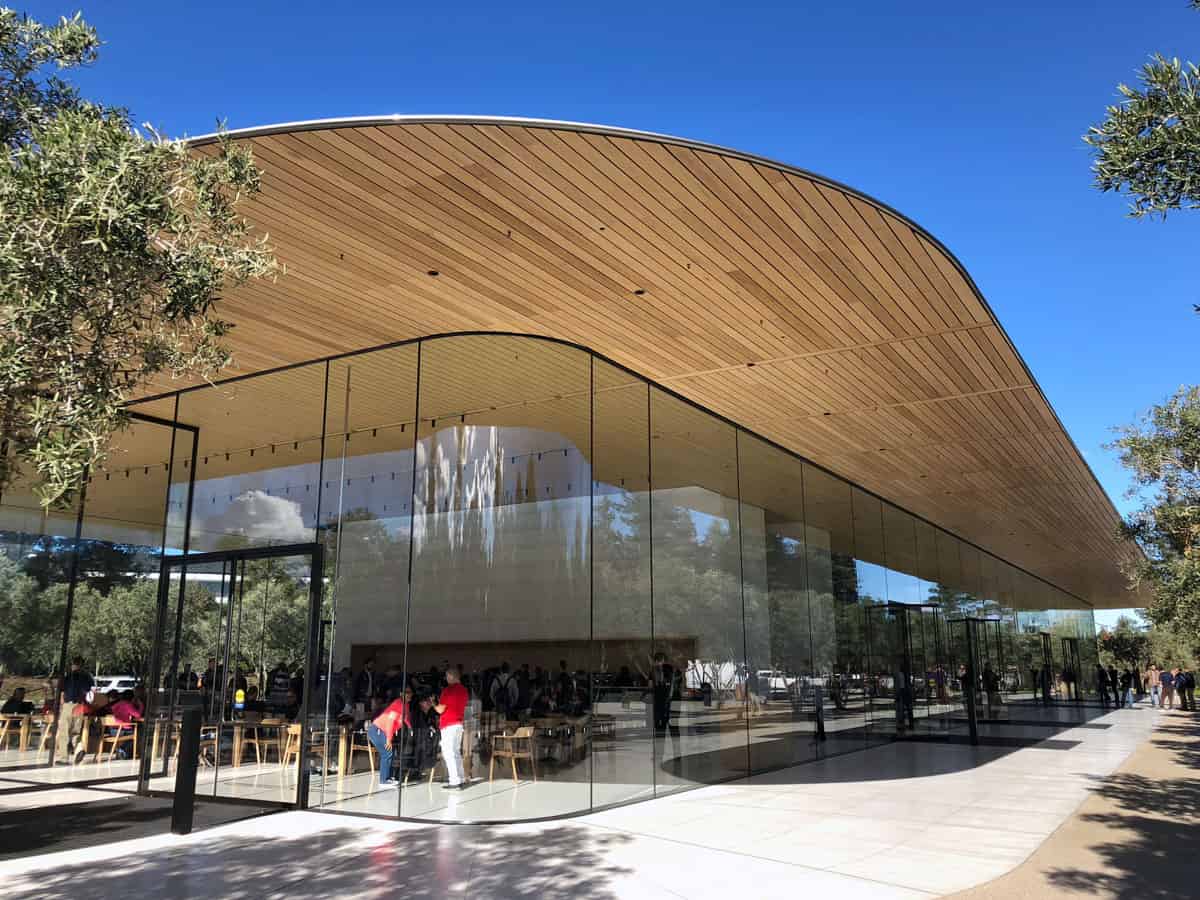 The Cafe end of Apple Park Visitor Center