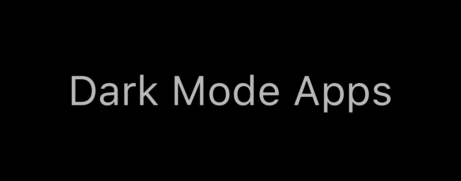 Here’s a List of Dark Mode Apps in macOS Mojave