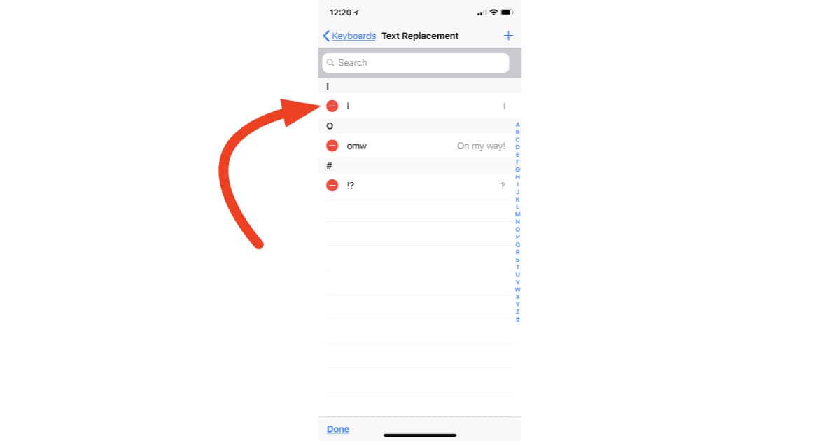 How to Delete the i-to-A Text Replacement Workaround