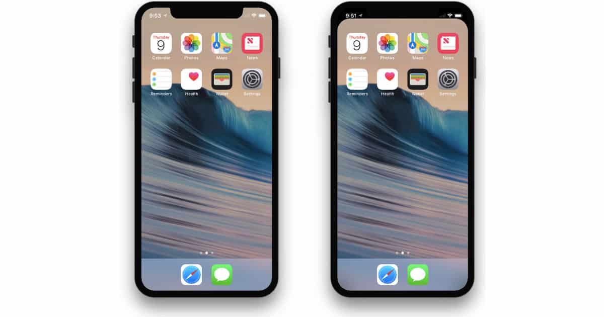 This Wallpaper Hides the iPhone X Notch
