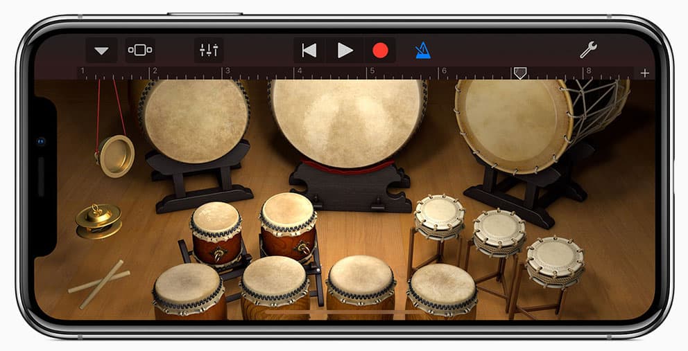 Taiko Drums on iPhone X