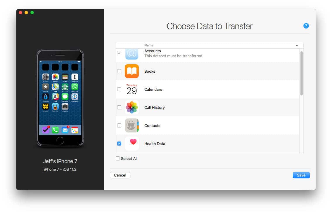 iMazing lets you selectively transfer data to a new iPhone