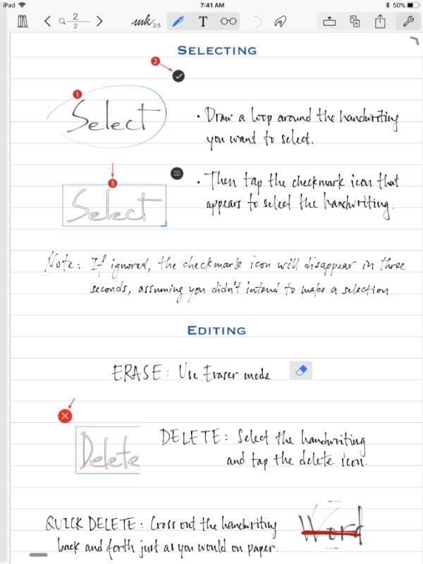 Notes Plus on iPad Pro