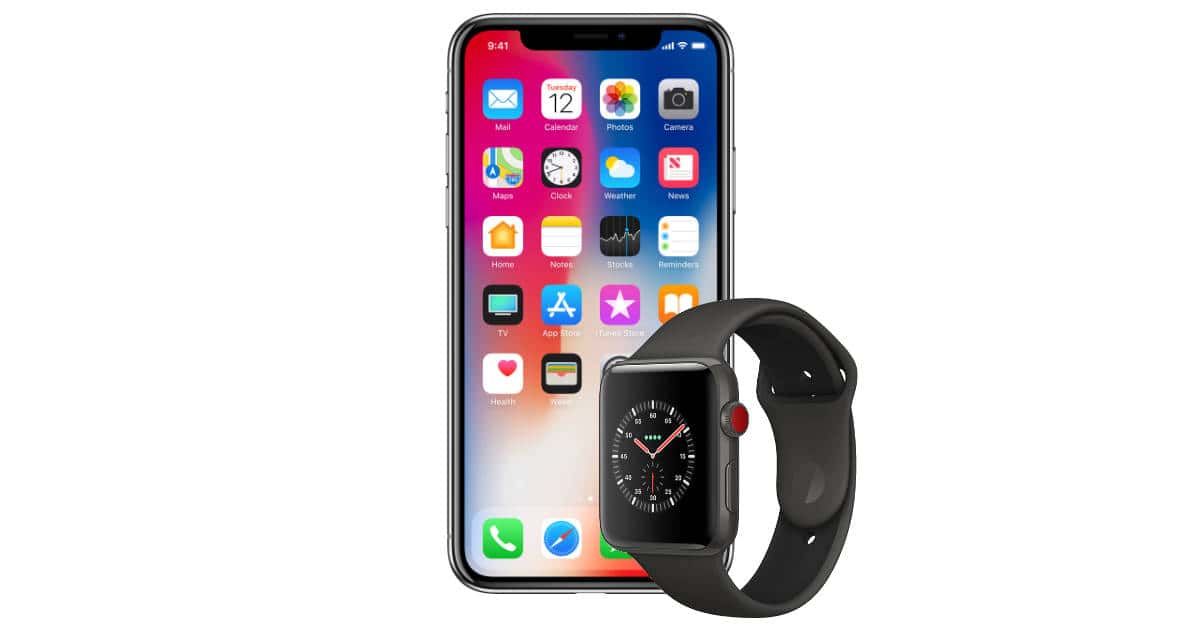 iPhone X and Apple Watch Series 3