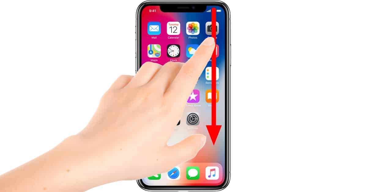iPhone X: How to Access Control Center