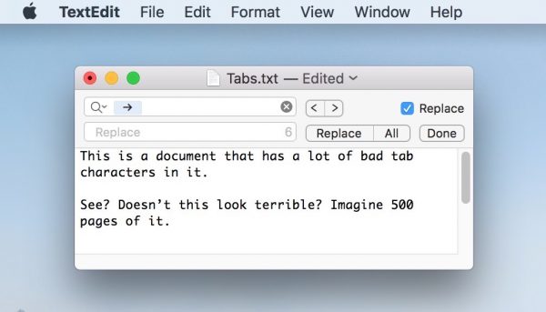 How to Use "Insert Pattern" in TextEdit to Clean Up Text