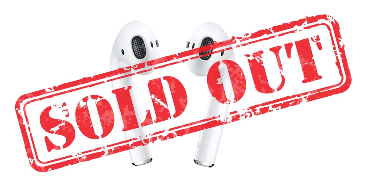 AirPods Sold Out Until Early January 2018