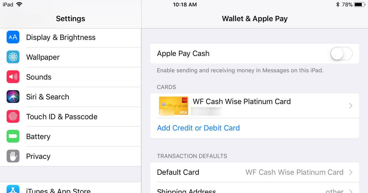 Apple Pay Cash Toggle Now Available