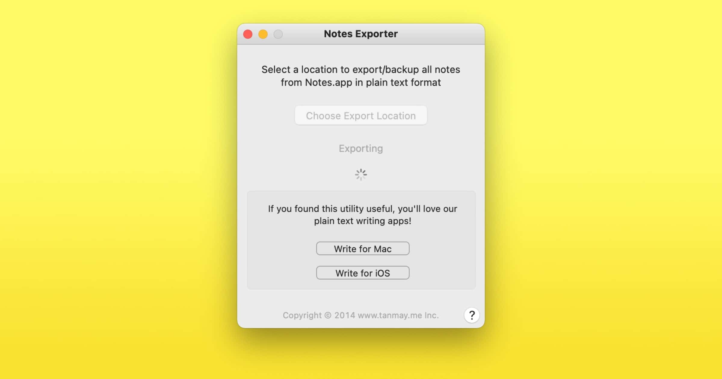 mac utility files export