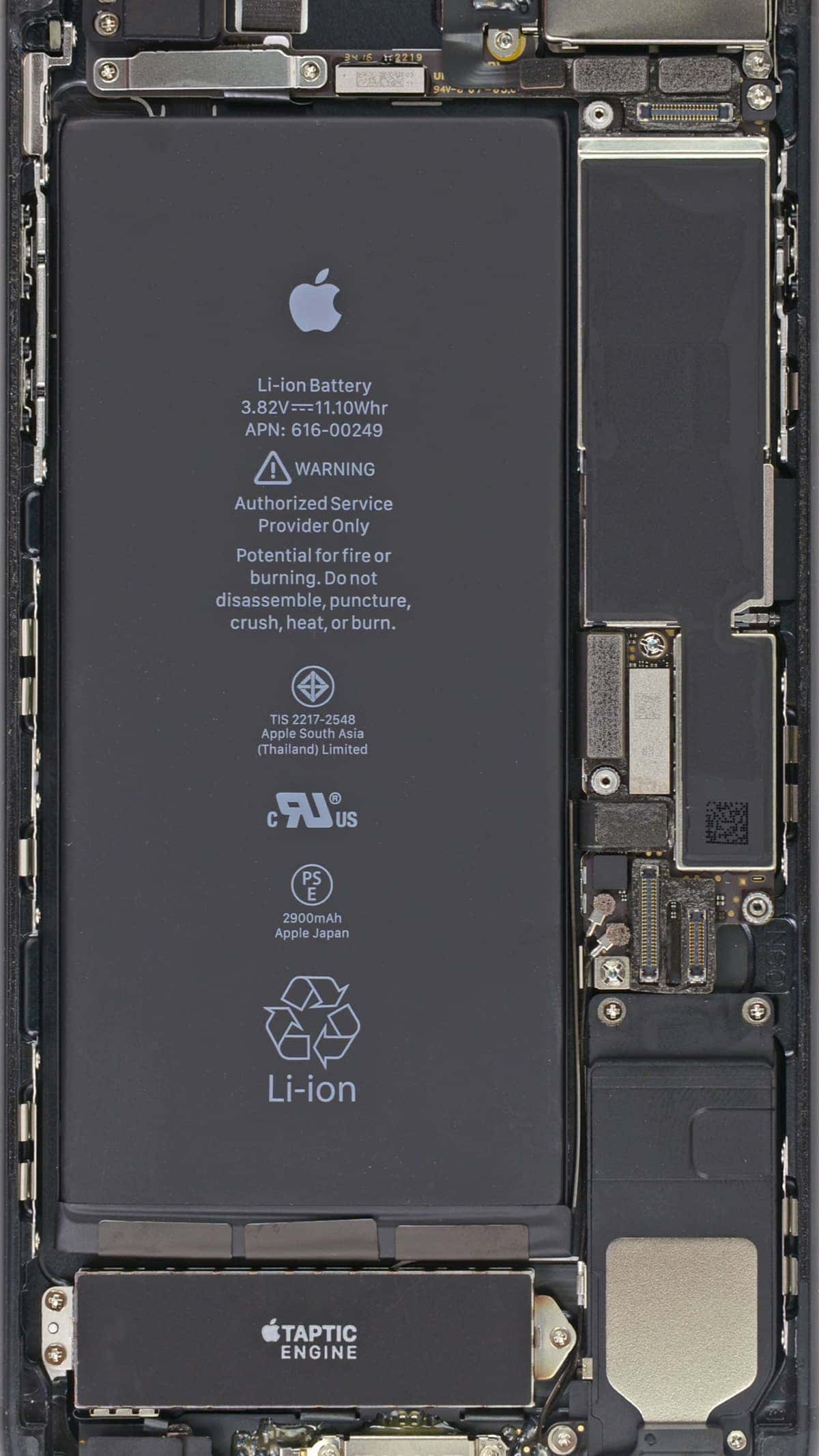 Image of an iPhone battery, which is the center of the iPhone throttling issue.