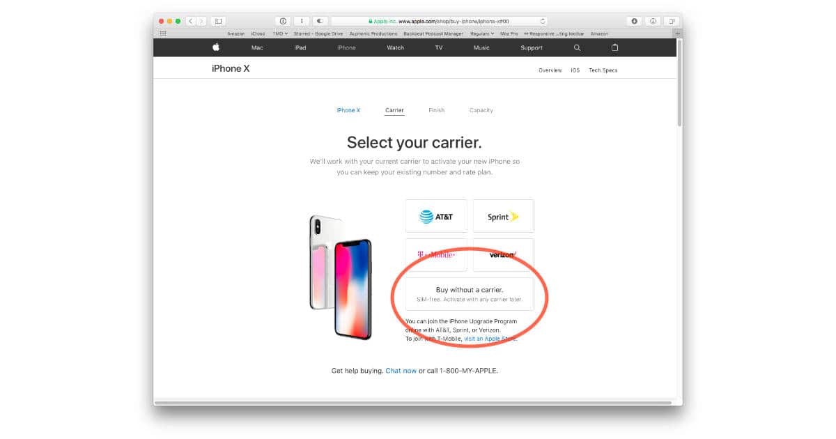 Apple Adds Unlocked iPhone X to Apple Store