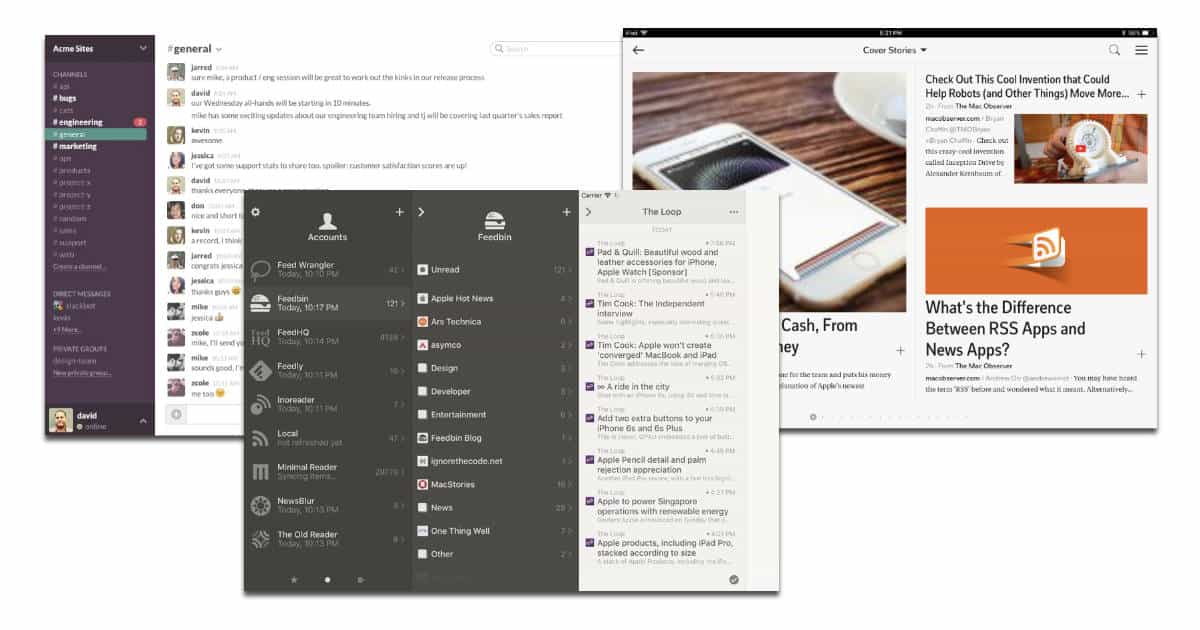 Mac, iPhone, and iPad news and RSS reader apps