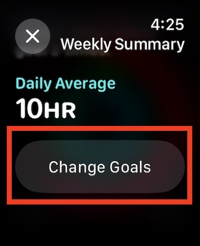 Apple Watch Change Activity Goals