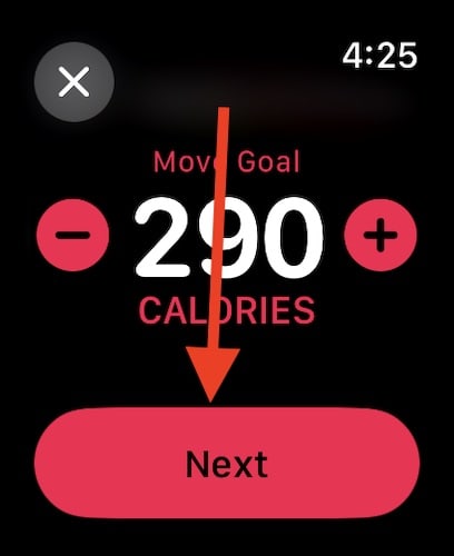 Apple Watch Move goals