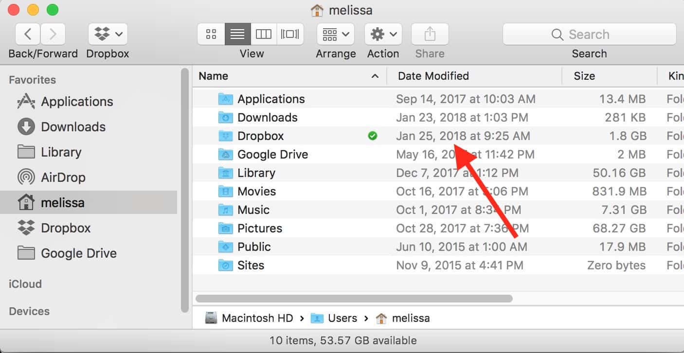 Relative Dates Turned Off in Finder window list view