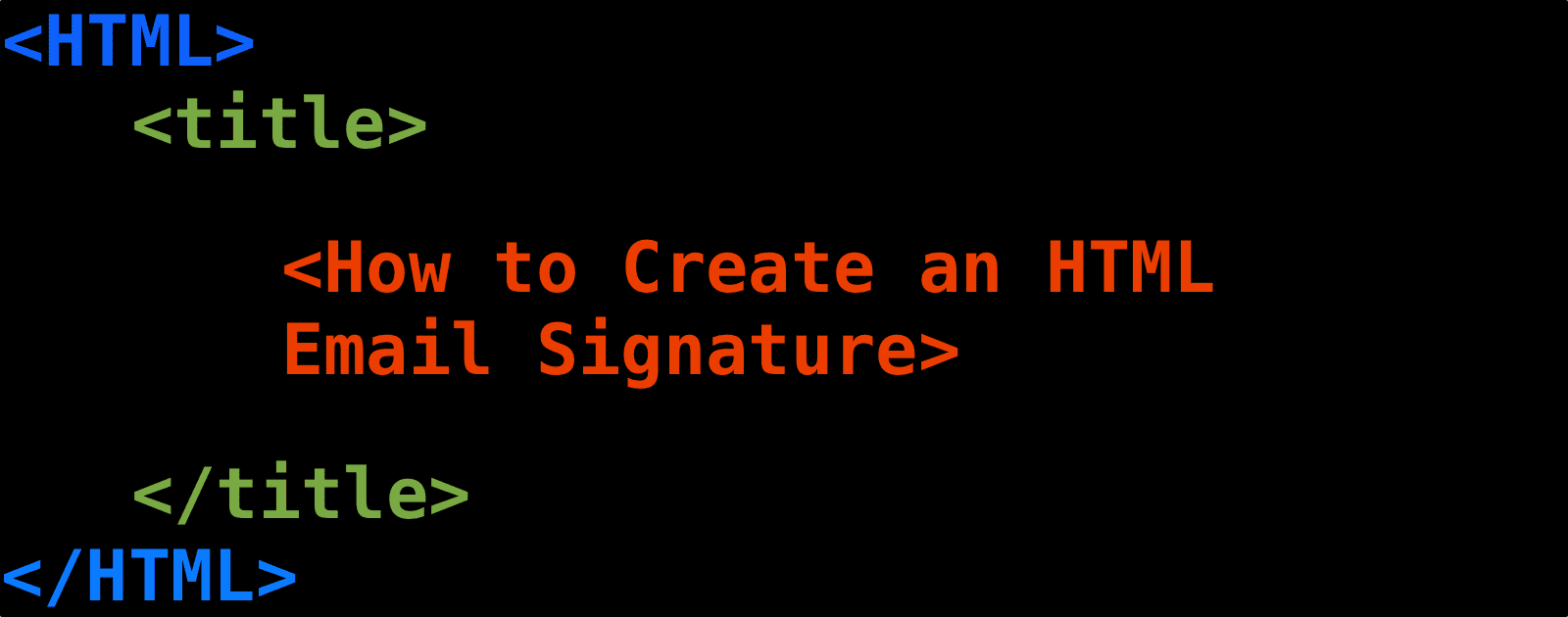 How to Create a Personalized HTML Email Signature