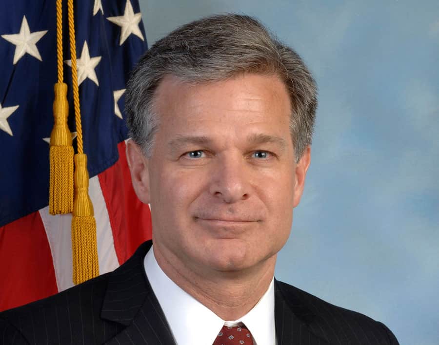 Christopher Wray's Official FBI Headshot