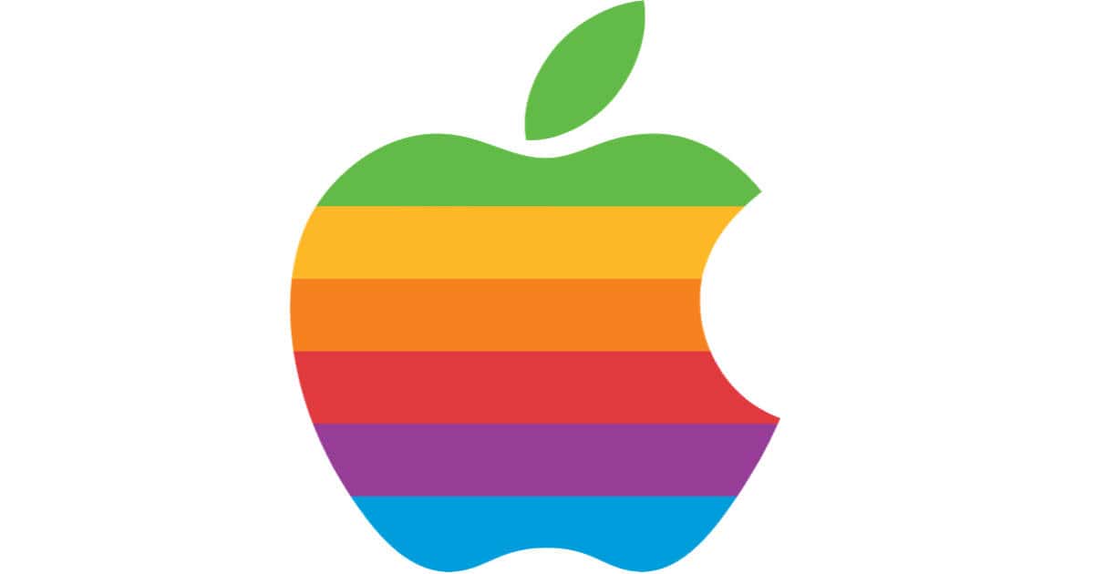 Apple rainbow logo