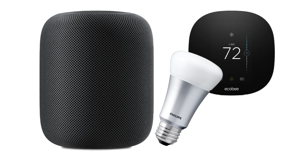 HomePod with smart home devices