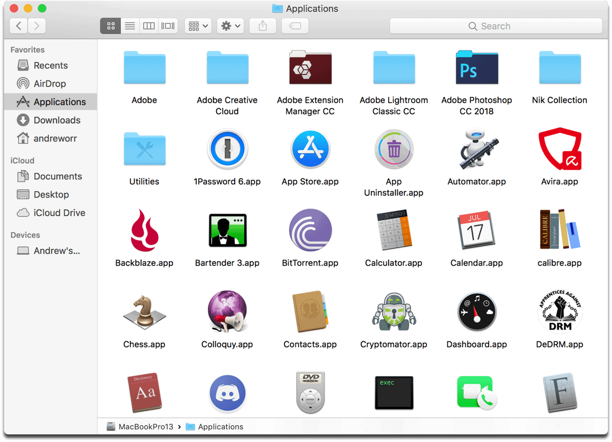 Launch Mac apps using Finder.
