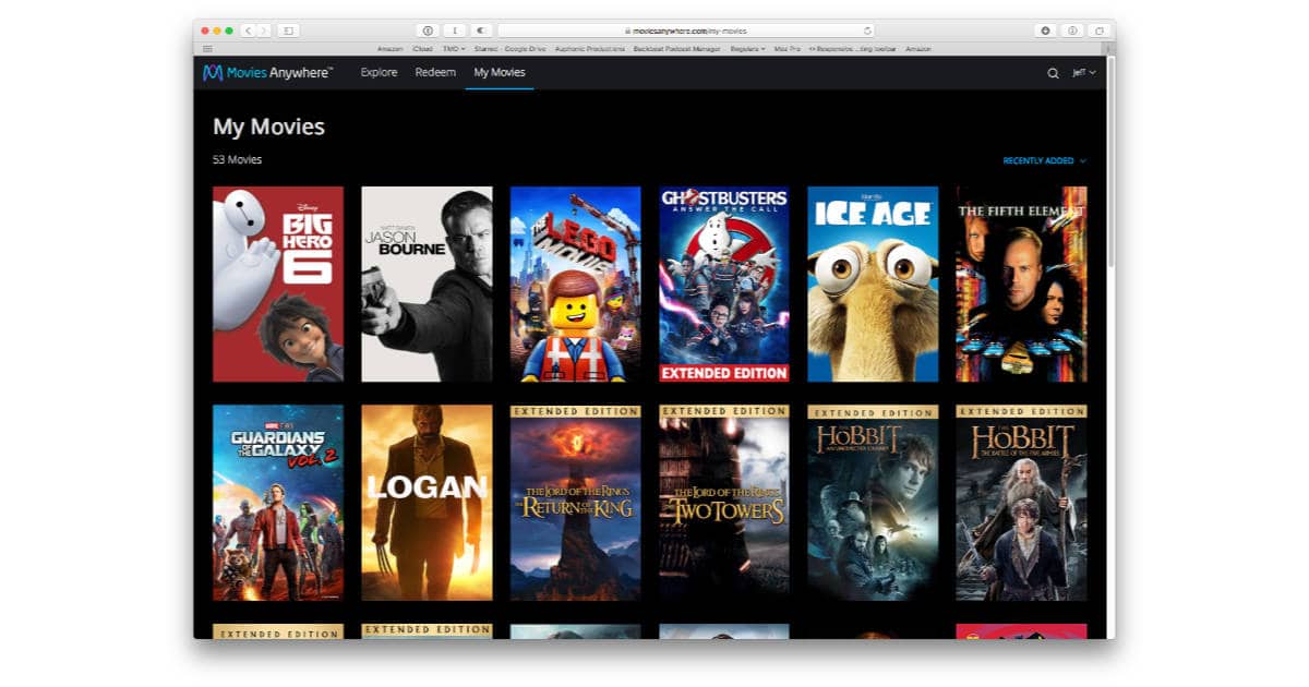 Movies Anywhere streaming movie purchase consolidation platform