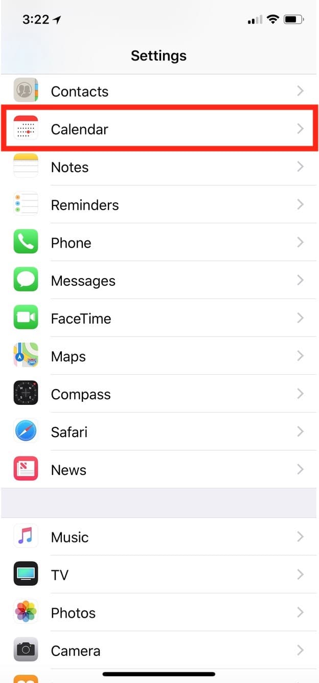 iPhone Calendar Settings let you manage how far back your events will sync