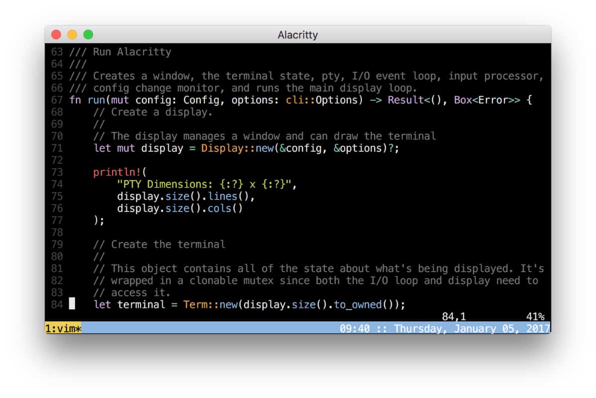 Alacritty Mac Terminal app alternative