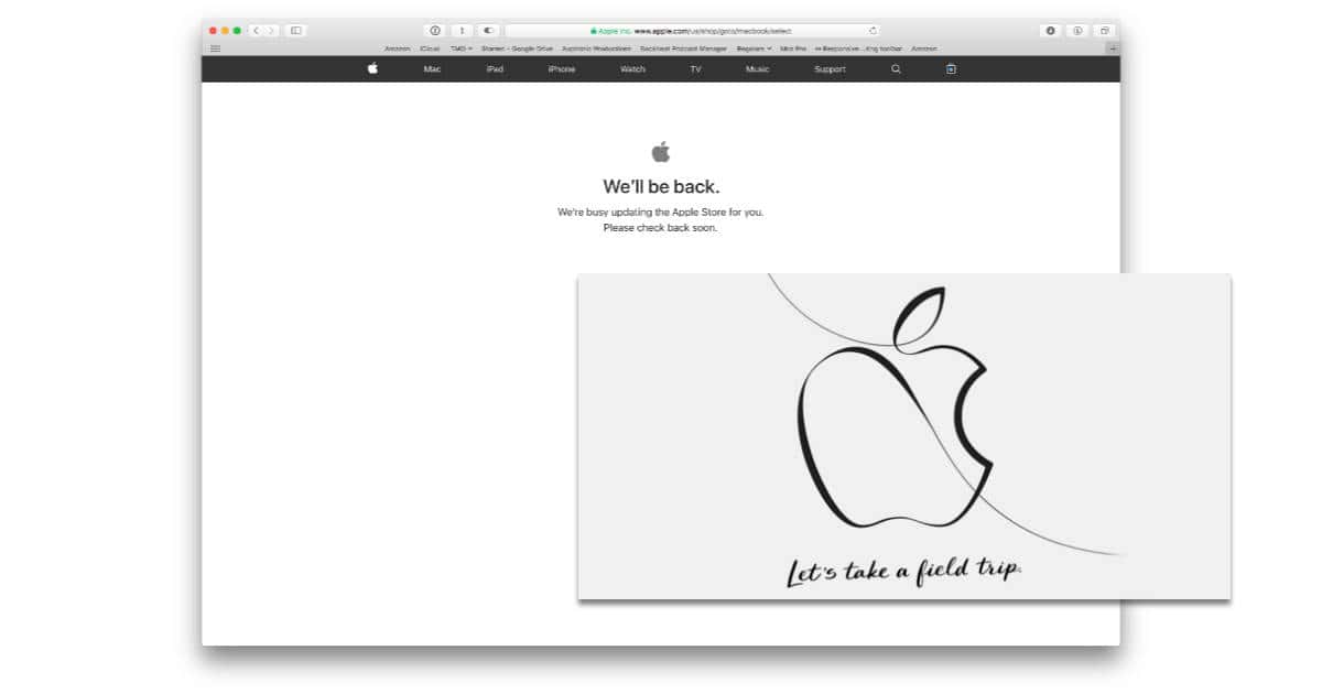 Apple Store Offline Ahead of ‘Field Trip’ Media Event