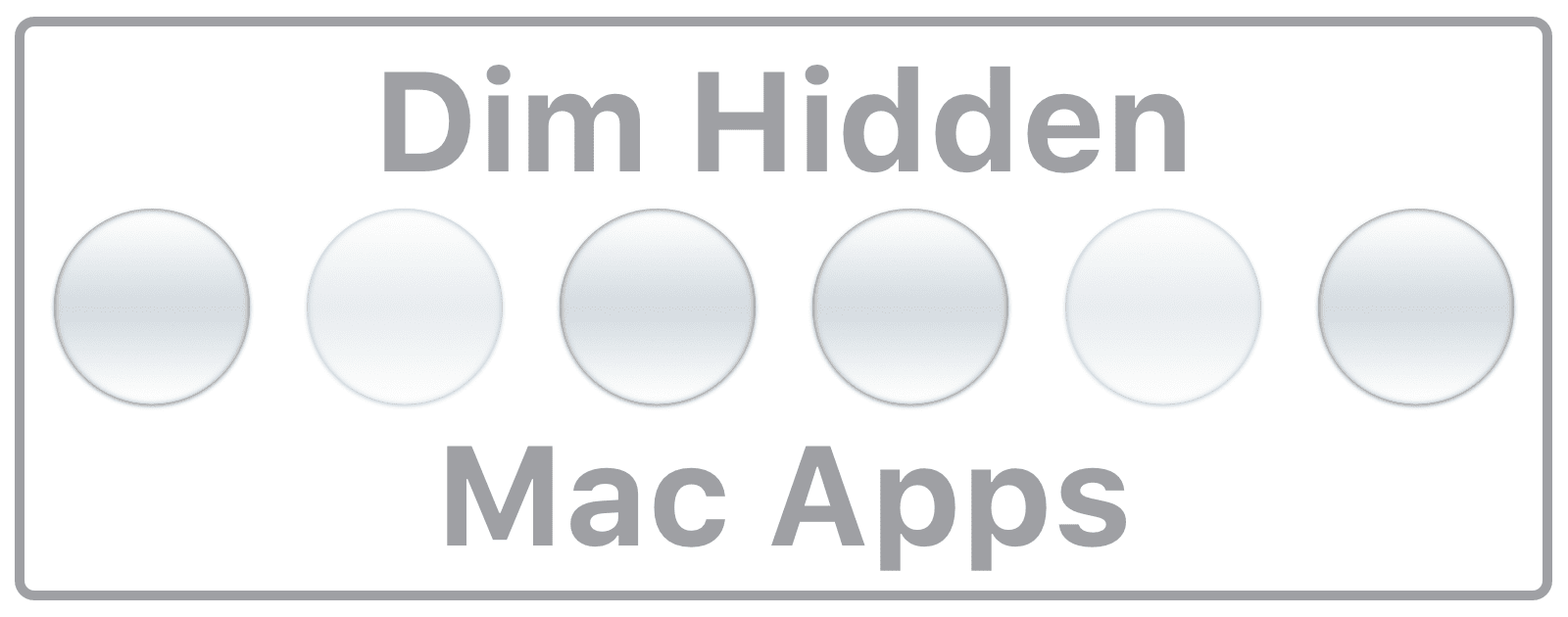 macOS: How to Dim Hidden Mac Apps on the Dock