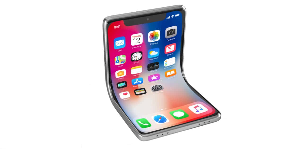 Foldable iPhone mockup