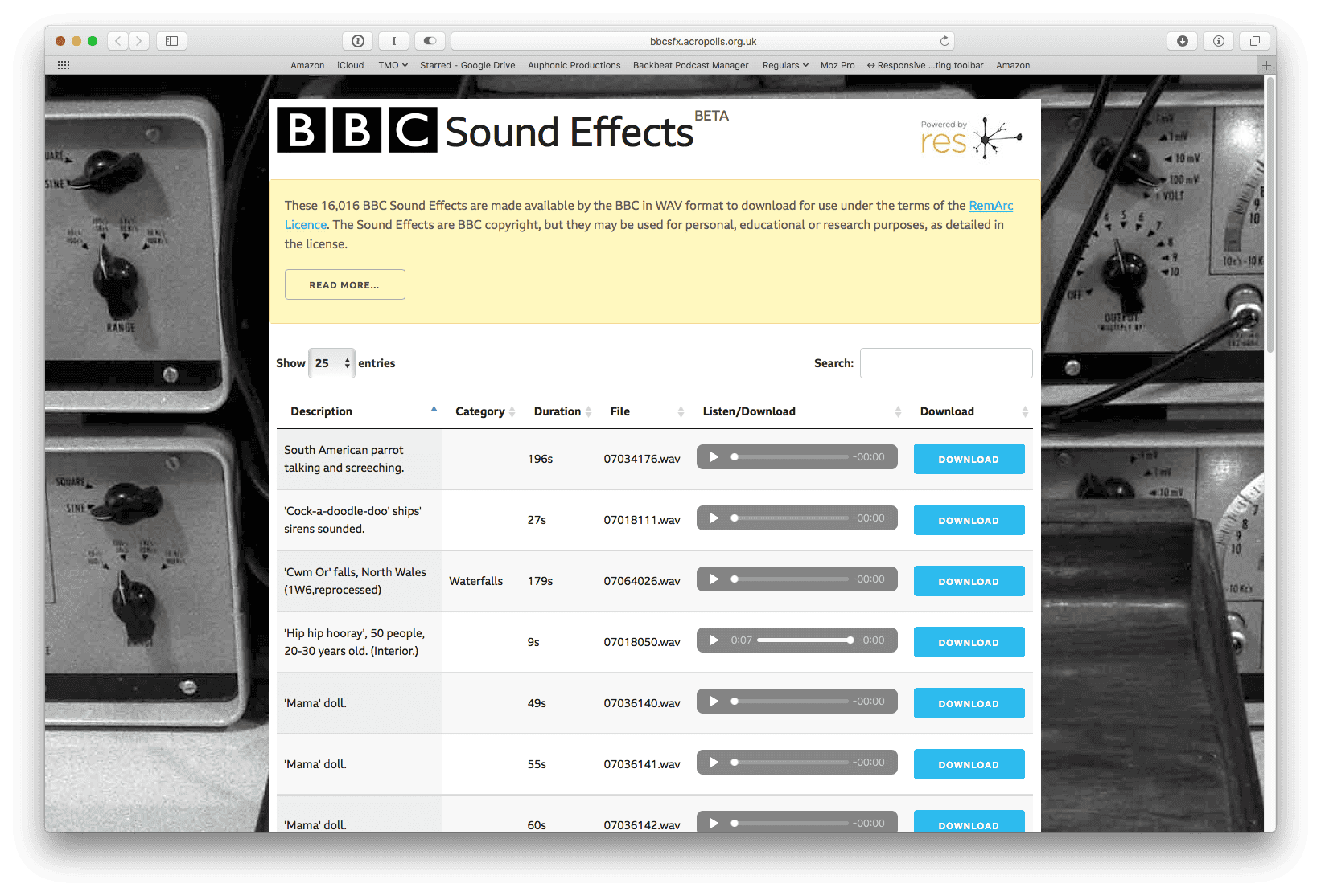 BBC Just Released 16,016 Sound Effects for Free