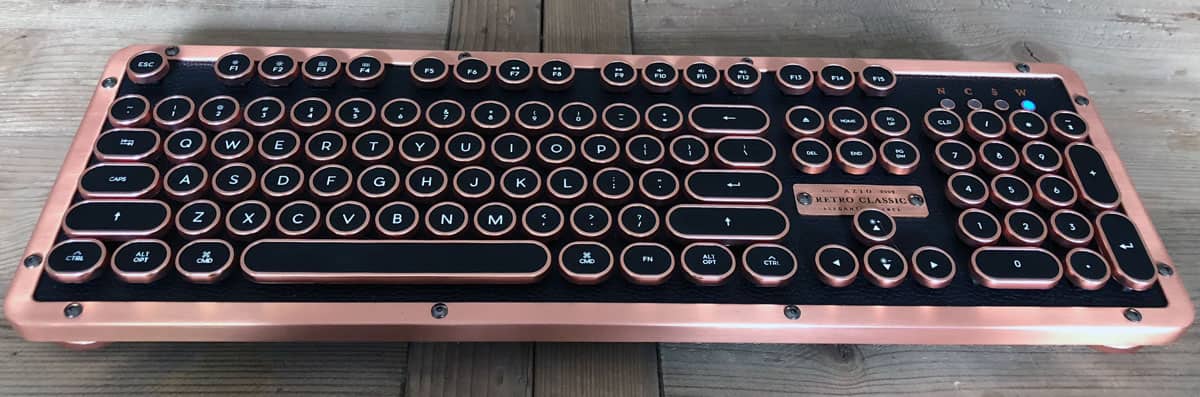 Azio Retro Classic BT Keyboard Mac Review: Steampunk Sensibilities and a Thunderous Click