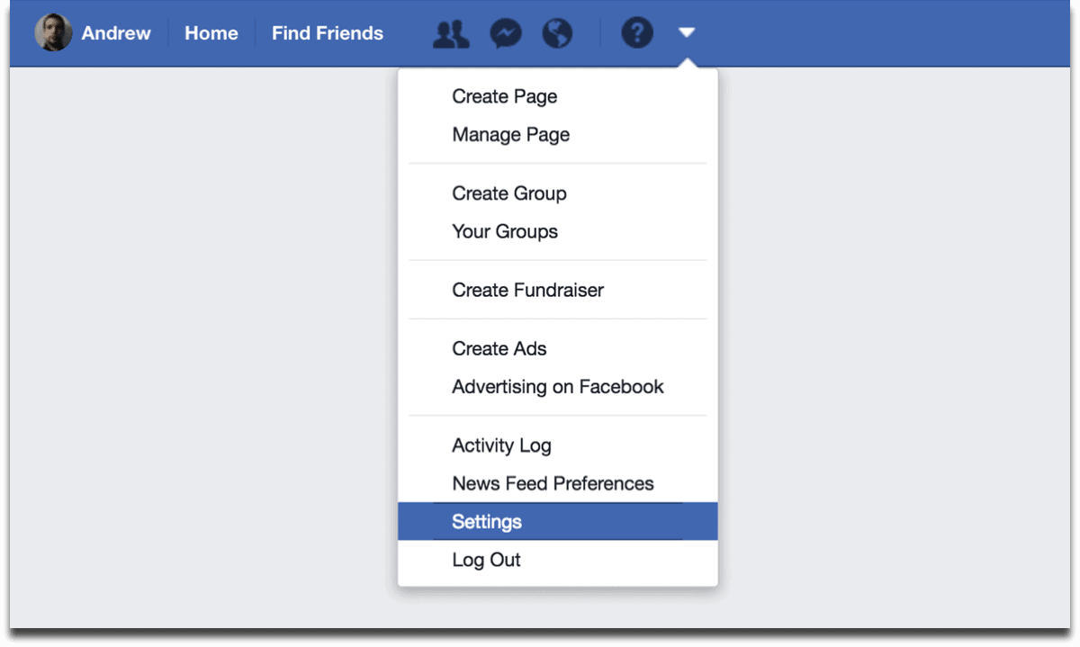 Download Facebook data by going to settings.