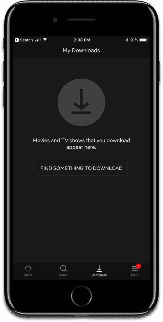 Download Netflix shows on your iOS device.