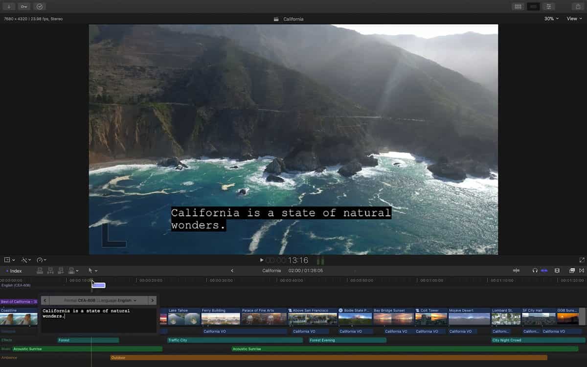 Close Captioning in Final Cut Pro X