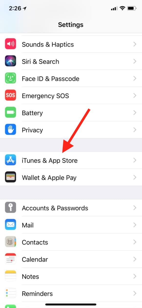 iTunes & App Store in Settings on iPhone lets you control App Store auto-play videos