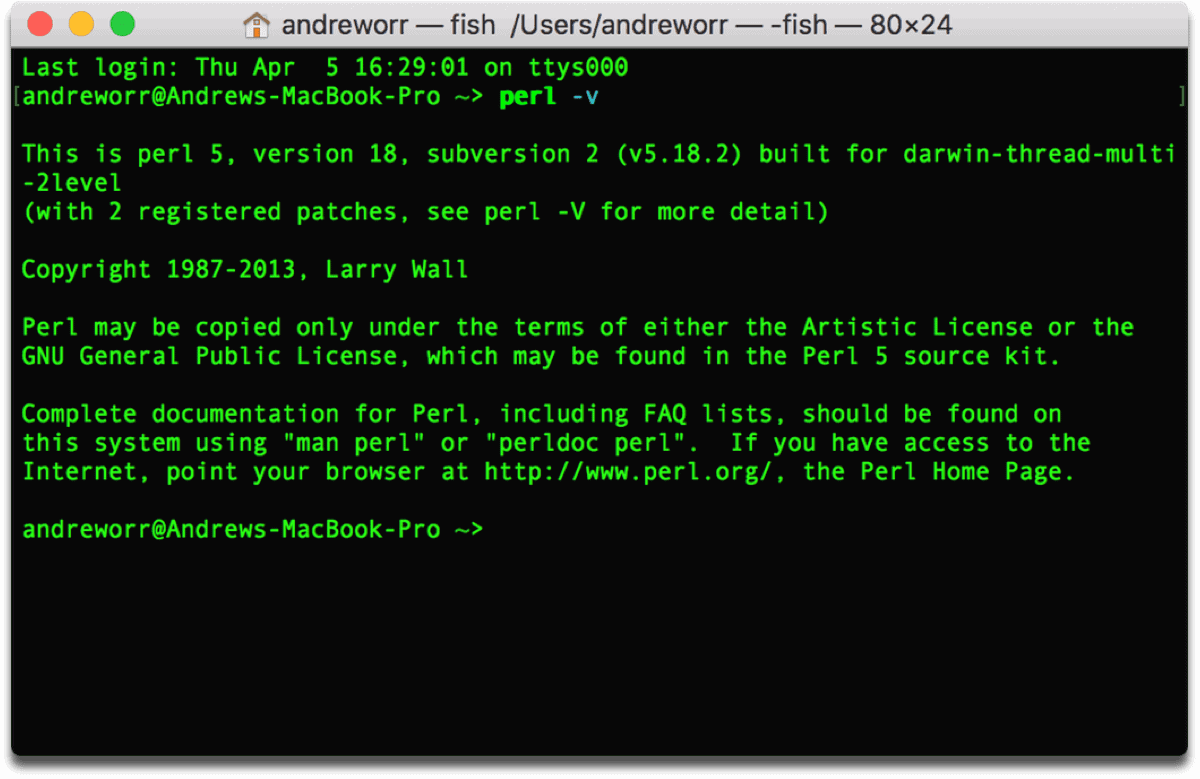 This macOS backdoor uses Perl, which Macs have. Find out if you have Perl using this Terminal command.