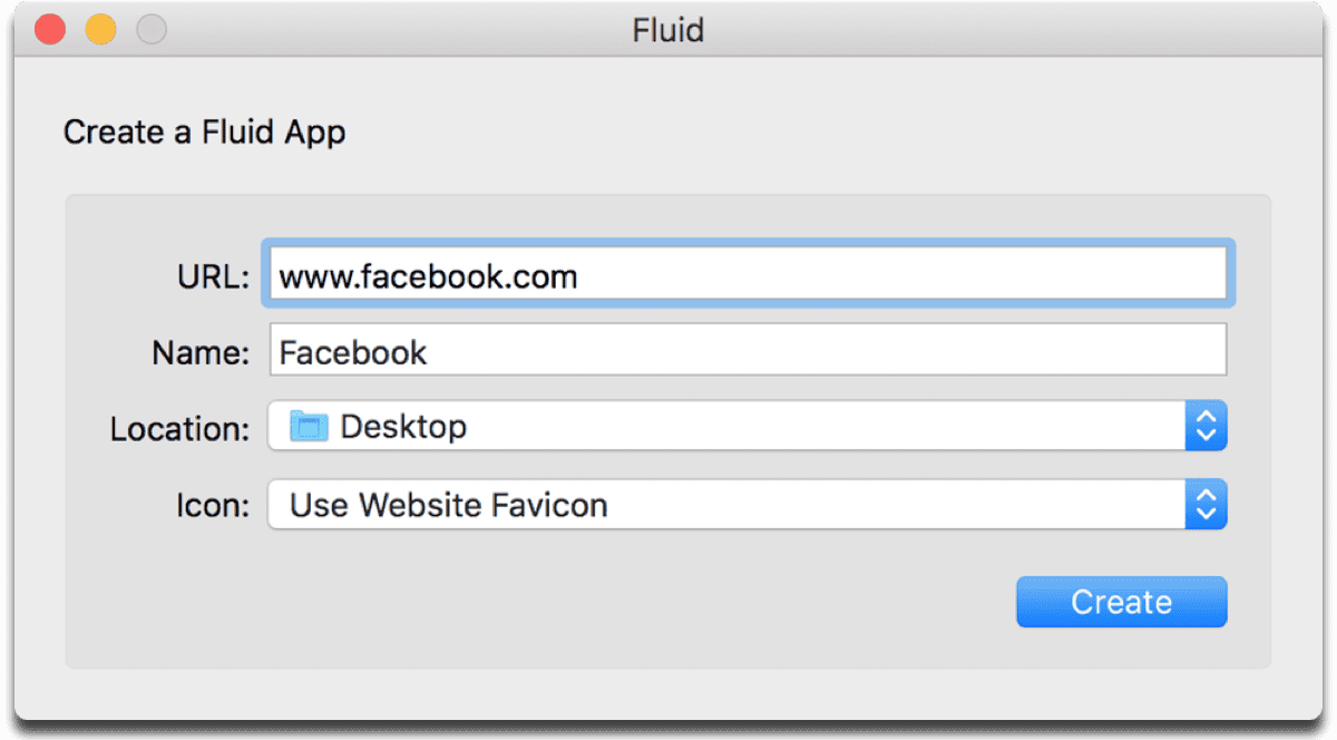 Sandbox Facebook with Fluid.