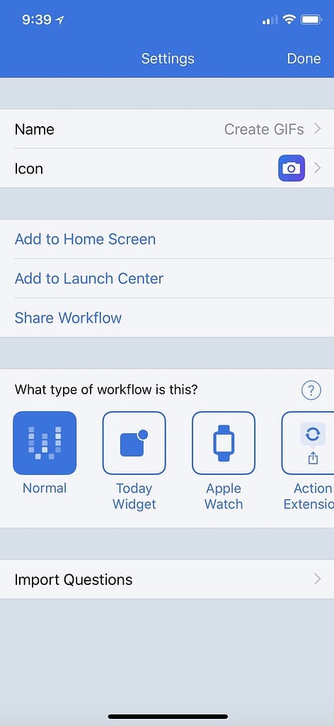 How to Create GIFs on iOS with the Workflow App
