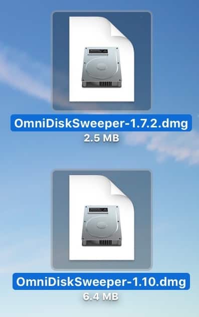 Selected Files on Desktop
