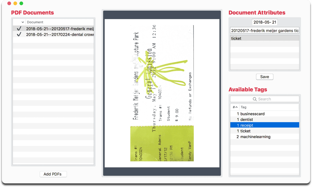 Image of PDF Archiver, an app you can use to archive PDFs.