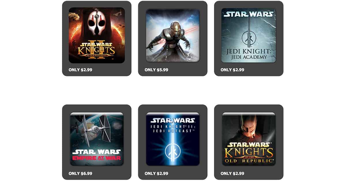 May the 4th: Aspyr Offers 66% Off Star Wars Games